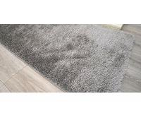 Biznest Set Of 4 Romany Gypsy Washable Non Slip Sparkly Design Mats Rugs Caravan 67X120Cm (Grey Silver)