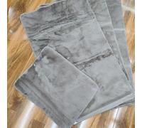 Biznest Set Of 4 Washable Mat Sparkly Design Mats Rugs Caravan Non Slip For Entryway 75X125Cm (3Pc) & 50X67Cm (1Pc) (Mink, Large)