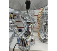 Biznest Silver Ceramic Crushed Diamond Naked Lady Body Lamp, Gift for Your Love One