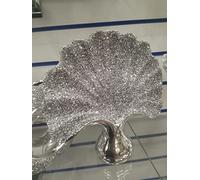 Biznest Silver Crushed Jewel Diamond Sparkly Tree Ornament Shelf Sitter