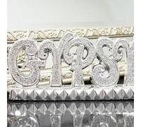 Biznest Silver Crystal Crushed Diamond Gypsy Sparkle Bling Ornament Romany Collection