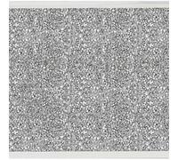 Biznest Silver Worktop Saver Crushed Jewel Crystal Diamante Flat Float Glass Worktop Saver 30X40Cm