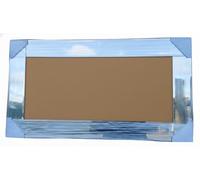 Biznest Square Mirrored Photo Frame With Fitment Mounting Hooks Bevelled Glass Border Hanging Gift Idea Portrait Picture Display Home Decor Gallery Album Image Wall Art Holder 55 Cm (85 X 45 CM)