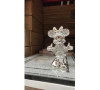 Biznest Stunning Silver Crushed Diamond Minnie Mouse Sparkle Ornament Bling Décor