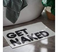 Biznest Supersoft Get Naked Tufted Bath Mat Black Feel When Stepping In And Out Of The Shower Or Bath.