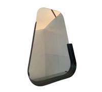 Biznest Wall Mirror With Shelf Decorative Metal Half Frame Mirror