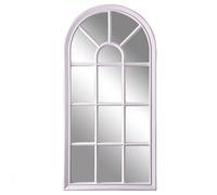 Biznest White Arched Window Style Wall Mirror