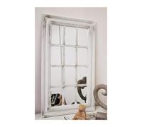 Biznest White Rectangle Window Style Wall Mirror 43x73x2.5cm - White Frame, Indoor/Outdoor Use, Ideal for Bedroom, Living Room, Hallway B08SMNVFP6