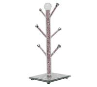 Biznest XXL Pink Crushed Diamond Crystal Mug Holder Crushed Diamond Display Gift Present Home Decoration