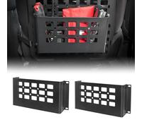 BIZOCO MOLLE Storage Box - Tactical Tool Storage Box for MOLLE Panel Accessories, Universal Metal Organizer for Car, RV, Home, 2-Pack