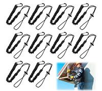 BIZOI 10 Pack Tool Lanyard with Spring Carabiner and Adjustable Loop, 90-130cm Stretch Length Maximum Weight Limit 10KG 22.04lb,Tool Safety Lanyard for Working at Height Fall Protection Scaffold Tool