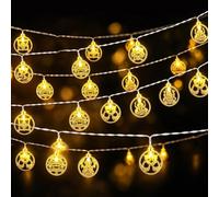 BIZOI 9.8 FT Diwali String Lights with 20 LEDs, Diya Fairy Lightss Diwali Hanging Decor, Waterproof Vibrant Indian Holiday Decorations for Indoor Outdoor Home Garden Mandir Pooja Party Festival