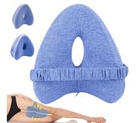 BIZOI Knee Pillow for Sleeping on Side, Alignment Pillow, Sciatica Pillow, Pregnancy Bed Leg Cushion, Heart Shape Knee, Ergonomic Side Leg Pillows for Pregnancy, Leg, Sciatica, Hip Pain