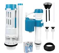 BIZOI Toilet Flush System Replacement, Dual Flush and Fill Toilet Cistern Kit with Adjustable Height for 2" Outlet, Universal Toilet Cistern Flush Parts for All Kinds of Toilets,Efficient Water Saving