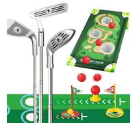 BIZOI Toy Golf Set for Kids Gift, Toddler Golf Set, Golf Toy Set Putting Mat with Balls, Tee, Cornhole Board, Practice Holes, Putter Clubs, Kids Golf Training Set Gifts for Boys, Girls Aged 3+