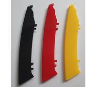 BizTech ® Clip In Grill Inserts Strips Compatible with BMW Car Models, German Flag colours, Sport Tuning (For Series 3 E90 E91 2003-2008, 12-Beams)