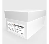 BIZTEK Continuous Carbonless Computer Paper 9.5 x 11, Blank Left and Right Perforated, 15 lb, 4-Part White/Canary/Pink/Golden (900 Sets) - Made in The USA 91194