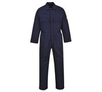Portwest BIZ1 Mens Heat Flame Resistant Welding Overalls Bizweld FR Protective Boiler Suit Work Coveralls Durable Workwear Mechanics Warehouse Garages Tall Navy, 2X-Large