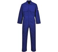 BizWeld Mens Flame Resistant Overall Royal Blue XL 32"