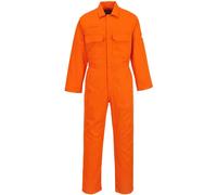 Portwest BIZ1 Bizweld Work FR Coverall Concealed Stud Front | Orange, X Large, EN ISO 11612, EN 61482-1-1, UPF 50+, Secure Fit, Tall Leg, Rule Pocket, Radio Loop, Durable, 2 Chest Pockets