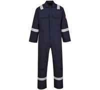 BizWeld Mens Iona Flame Resistant Coverall Navy Blue XL 32"