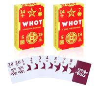 BIZYAC Whot - 2 Pack Classic Nigerian Card Game | Easy to Play and Entertaining Card Game for All | Standard Playing Deck | Great for Family Game Night & Travel