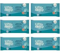 Bizzal ASDA Little Angels Sensitive Baby Wipes, Fragrance Free, Plastic Free, 60 Pack, 6 Count