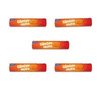 Bizzal Belmont Ginger Nuts Biscuits, Classic Crunchy Snack, 300g, Pack of 5