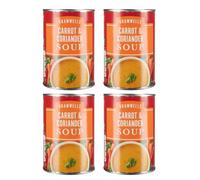 Bizzal Bramwells Carrot and Coriander Soup, Ready to Eat, Canned, 400g, Pack of 4