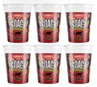 Bizzal Bramwells Express Snack Noodles, Beef & Tomato Flavour, Instant Pot Meal, Pack of 6