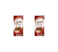 BIZZAL CHOCEUR Milk Almond Chocolate Bar, Smooth Milk Chocolate with Roasted Whole Almonds, Vegetarian, 200g, Pack of 2