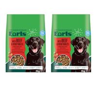 Bizzal Earls Complete Dry Dog Food with Beef & Vegetables, 3kg, Pack of 2