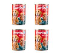 Bizzal Earls Meaty Chunks with Beef in Jelly Dog Food 4 x 400g