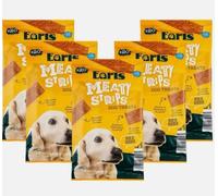 Bizzal Earls Meaty Strips Chicken Dog Treats, No Added Artificial Flavourings, 20 Strips per Pack, 5 x 200g
