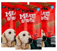 Bizzal Earls Meaty Strips Dog Treats with Beef, 200g, 3 Pack