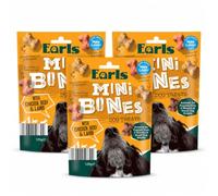 Bizzal Earls Mini Bones Dog Treats Chicken Beef & Lamb 3 x 125g
