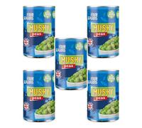 Bizzal Four Seasons Mushy Peas, High in Protein, British Grown and Packed, Canned, 300g, Pack of 5