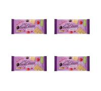 Bizzal Harvest Morn Crispy Fruit Slices, Forest Fruits Flavour, 57 Kcal per Slice, 4 Packs of 3 Slices, 218g