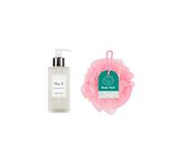Bizzal Hotel Collection No.3 Pomegranate Luxury Hand & Body Wash with Pink Body Puff