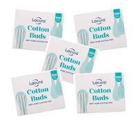Bizzal Lacura Cotton Buds, 100% Pure Cotton Tips, 200 Count, Pack of 5