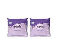 Bizzal Mamia Baby Nappy Sacks, Purple, 150 Count, Pack of 2, Disposable Diaper Disposal Bags Total 300 Count