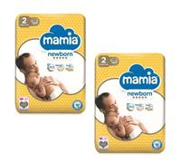 Bizzal Mamia Size 2 Newborn Nappies, 60 Pack, 2 Count