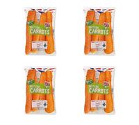 Bizzal Nature's Pick British Carrots, Class I, Fresh Vegetables, Pack of 4