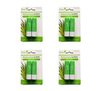Bizzal Pretty Moisturising Lip Balm, Aloe Vera, Softens & Relieves Dry Chapped Lips, 4 pack, Total 8 Count
