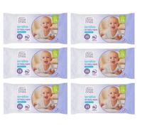 Bizzal Sainsbury's Little Ones Sensitive Baby Wipes, 60 Count, Fragrance Free, PEFC Certified, 0% Plastic Wipes 6 Pack