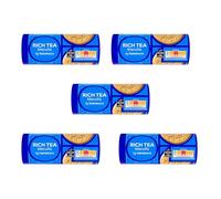 Bizzal Sainsbury's Rich Tea Biscuits, Classic Tea-Time Snack, 200g, Pack of 5