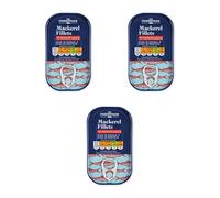 Bizzal The Fishmonger Mackerel Fillets in Tomato Sauce, High in Omega-3 and Protein, Pack of 3
