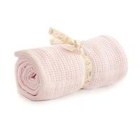 Bizzi Growin Cot Bed Cellular Blanket, 150 x 100 cm, Pink