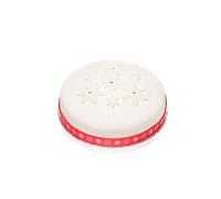 Bizzibeans Vegan Christmas Fruit Cake - Moist, Luxurious Rum-Soaked Xmas Fruitcake with Fondant Icing Holly Wreath & Hand-Rolled Marzipan - Plant-Based, Dairy-Free, Serves 20 - Round, 8”, Approx 1.8KG