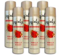 Bizzico Impulse Kisses Deodorant Spray 6 X 75 Ml Pack of 6, Vanilla